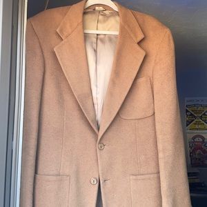 Brown Bill Blass Select Camel Hair Sport Coat Medium